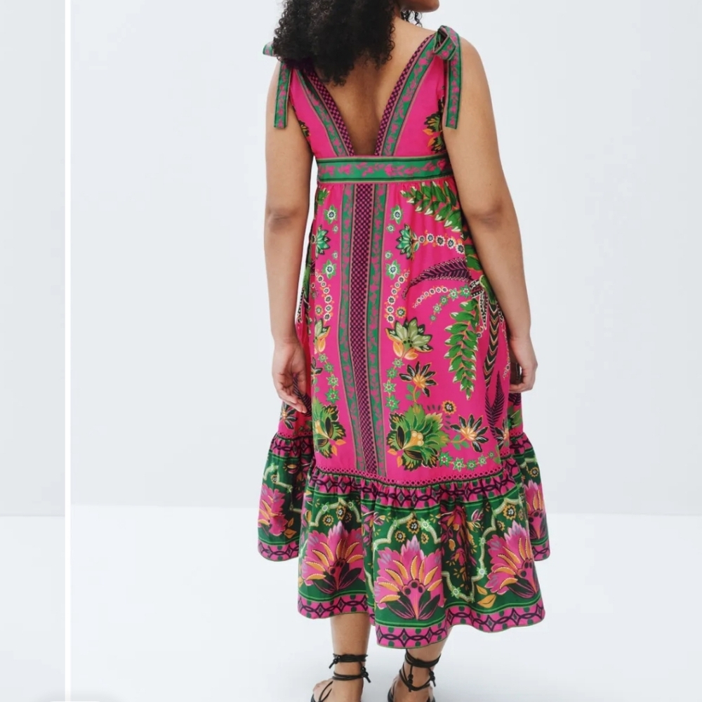 Farm Rio Pink Mididress - Picture 2 of 7